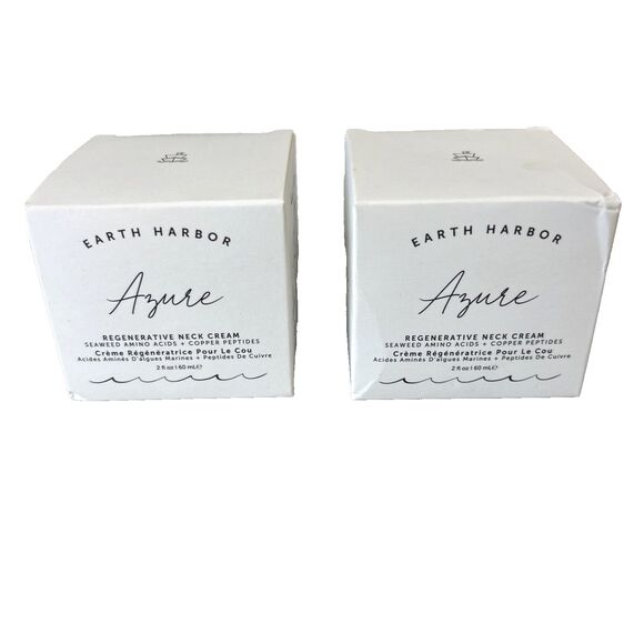 Earth Harbor LOT OF TWO PCS Azure Regenerative Neck Creme 2 fl oz 60 ml NEW - Picture 6 of 6